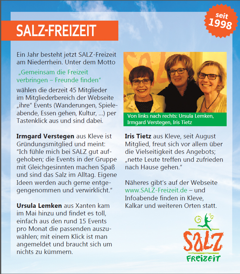 SALZ-Freizeit Treff Bewertung SALZ-Freizeit Artikel